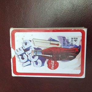 Vintage coca cola playing cards